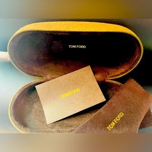 Tom Ford - Sunglass case w/ wipe cloth